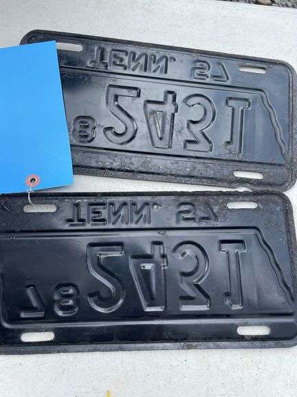 (2) TN 57 LICENSE PLATES