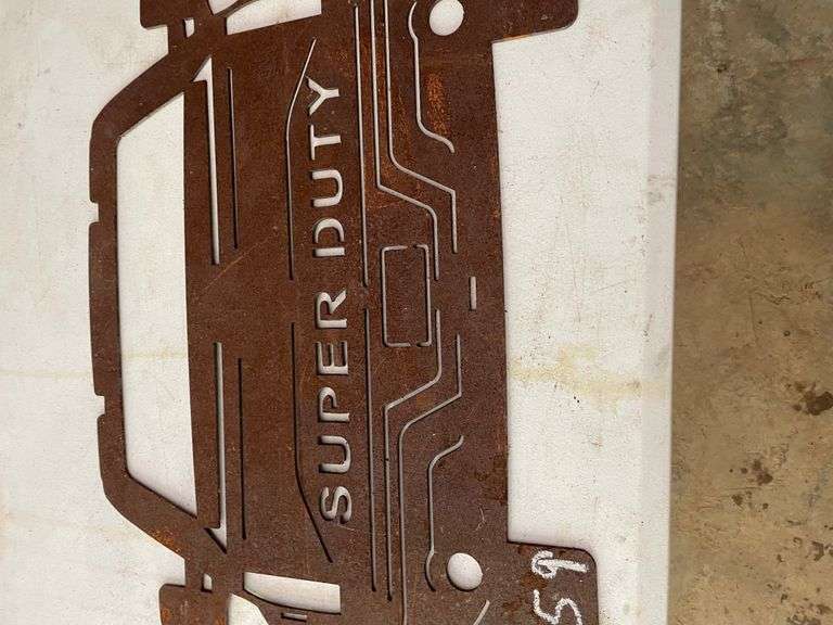 (2) STEEL CUTOUTS OF FORD & SUPER DUTY