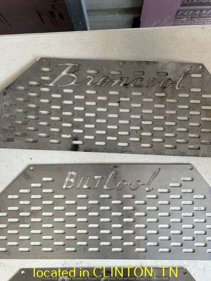 (2) BILT COOL & (1) BRONCOOL 20"X8" METAL GRILL COVERS