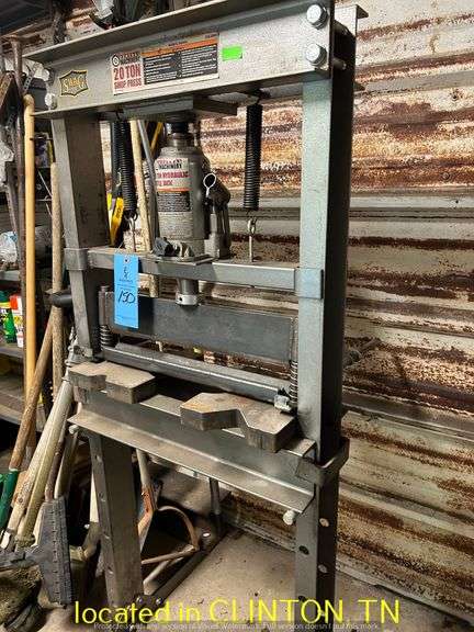 CENTRAL MACHINERY 20TON SHOP PRESS
