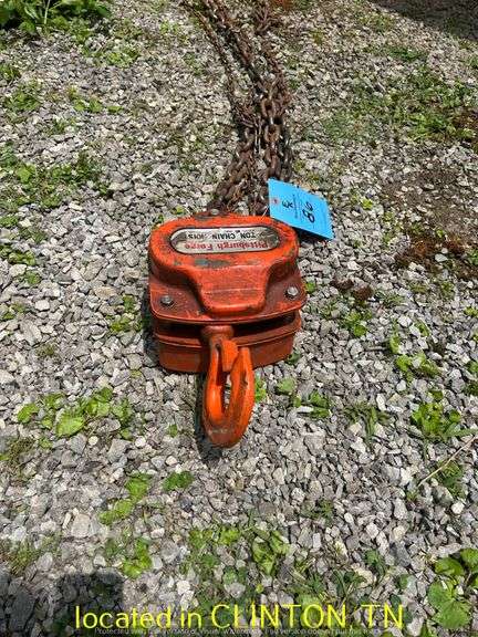 PITTSBURGH FORGE 2TON CHAIN HOIST MODEL 4087