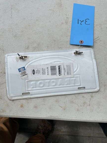 FORD TRACTOR LICENSE PLATE
