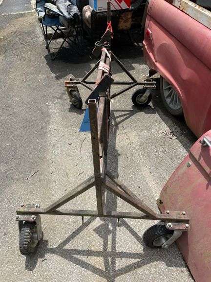 METAL 4WHEEL ENGINE STAND