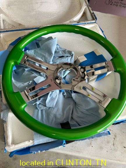 SCI STEERING WHEEL -GREEN