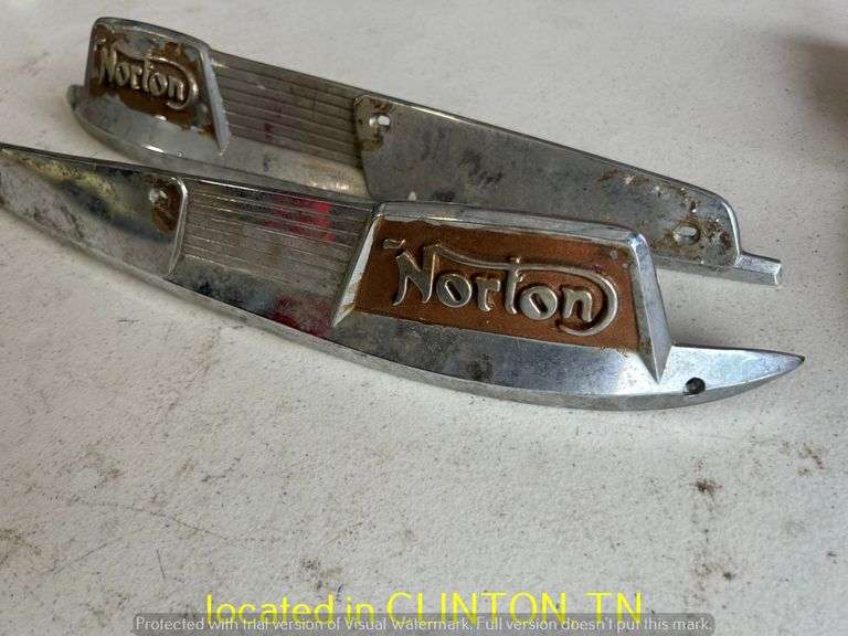 NORTON MOTORCYCLE NAME BADGES