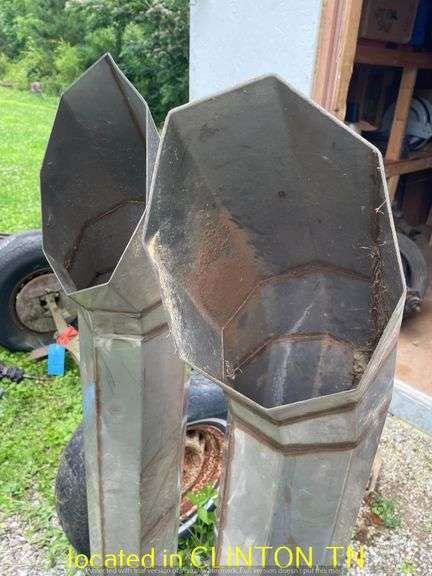 (2) 5'X7" STAINLESS EXHAUST STACKS