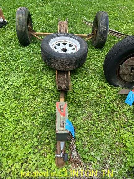 MOTORCYCLE TRAILER WITH SPARE TIRE