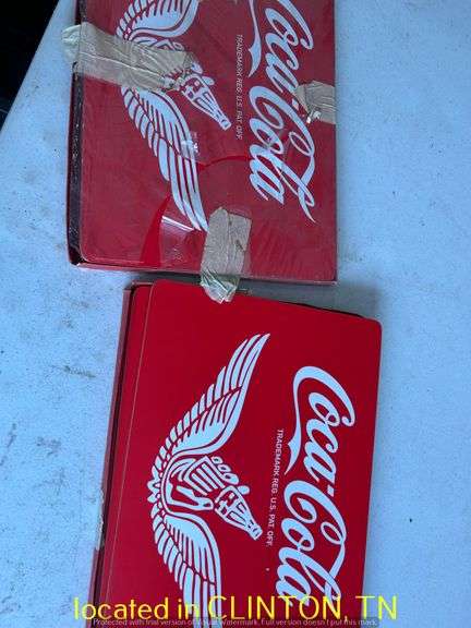 (8) UNUSED COCA COLA PLACEMATS WITH CORK BACK