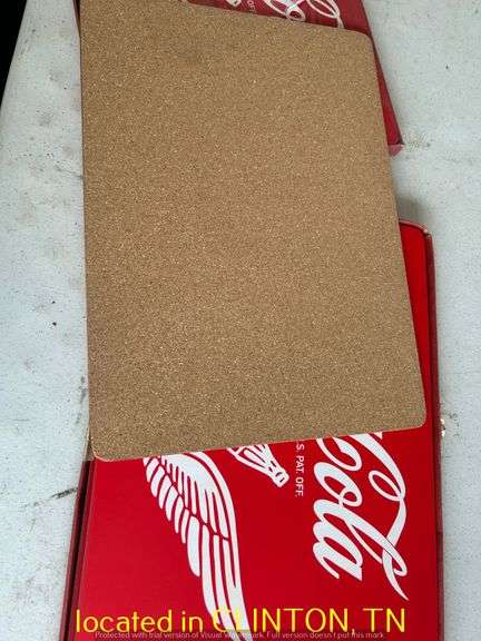(8) UNUSED COCA COLA PLACEMATS WITH CORK BACK