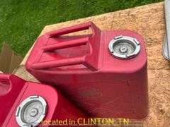 (2) RAMPAGE METAL GAS CANS