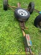MOTORCYCLE TRAILER WITH SPARE TIRE
