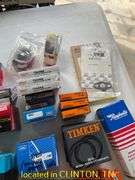 BOX BEARINGS, U JOINTS, SPARK PLUGS-MOST APPEAR TO BE UNUSED