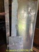 (2) 25.5"X60" STAINLESS STEEL SHEET METAL WITH MISC ALUMINUM TREAD PLATE PIECES