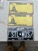 ADVERTISING SIGNS/LICENSE PLATES/STICKERS-TEXACO,JOHN DEERE, CHEVROLET