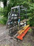 Steel rack with miscellaneous metal
