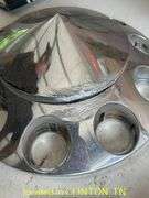 FRONT AXLE WHEEL COVERS-CHROME PLASTIC