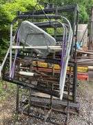 Steel rack with miscellaneous metal