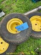 20X10.00X8 TIRE WITH RIM & (2) 23-9.50-12 WITRE WITH RIMS