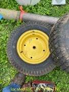 20X10.00X8 TIRE WITH RIM & (2) 23-9.50-12 WITRE WITH RIMS