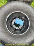 (2) HOOSIER 105/16.0-15 DIRT SLICKS WITH 8LUG RIMS
