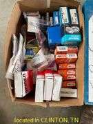 BOX BEARINGS, U JOINTS, SPARK PLUGS-MOST APPEAR TO BE UNUSED