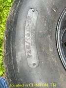 (2) HOOSIER 105/16.0-15 DIRT SLICKS WITH 8LUG RIMS