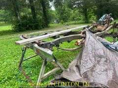 1966 FORD BRONCO FRAME WITH INLINE 6CYLINDER MOTOR-UNKNOWN OPERATION OF MOTOR