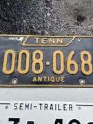 (2) TN ANTIQUE & SEMI TRAILER LICENSE PLATES