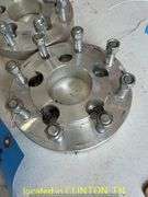 (2) 5-4.5 TO 8-6.5 ALUMINUM WHEEL SPACERS-CAME OFF FARMALL CUB