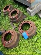 (4) 16.6-20 10LUG BRAKE HUBS