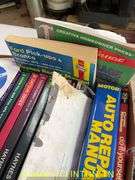 ASSORTED MANUAL/MAGAZINES/ IN COLEMAN COOLER