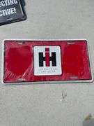 ADVERTISING LICENSE PLATES-IH/DATSUN/NASCAR