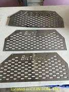 (2) BILT COOL & (1) BRONCOOL 20"X8" METAL GRILL COVERS