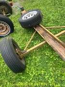 MOTORCYCLE TRAILER WITH SPARE TIRE