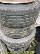 APPROX (17) USED TIRES AND MISC RIMS