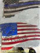 (2) AMERICAN FLAG CNC CUT 23"X13" WALL DÉCOR