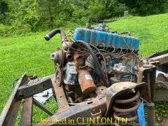 1966 FORD BRONCO FRAME WITH INLINE 6CYLINDER MOTOR-UNKNOWN OPERATION OF MOTOR