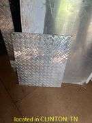 (2) 25.5"X60" STAINLESS STEEL SHEET METAL WITH MISC ALUMINUM TREAD PLATE PIECES