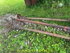 (2) TRAILER AXLES WITH TONGUE--ONE IS A BRAKE AXLE