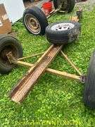 MOTORCYCLE TRAILER WITH SPARE TIRE
