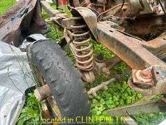 1966 FORD BRONCO FRAME WITH INLINE 6CYLINDER MOTOR-UNKNOWN OPERATION OF MOTOR