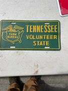 ADVERTISING LICENSE PLATES-IH/DATSUN/NASCAR