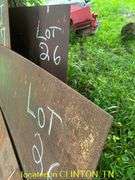 (QTY2) 11'X4'X3/16" SHEET METAL & (2) ADDITIONAL SMALLER PIECES
