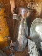 (2) STAINLESS AIR TANKS AND (1) SCUBA TANK