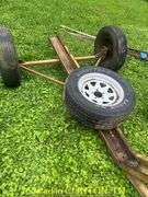 MOTORCYCLE TRAILER WITH SPARE TIRE