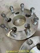 (2) 5-4.5 TO 8-6.5 ALUMINUM WHEEL SPACERS-CAME OFF FARMALL CUB