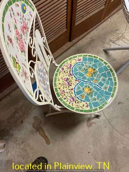 24" OUTDOOR BISTRO TABLE WITH 2 CHAIRS