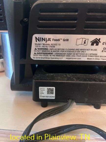 NINJA FOODIE TABLE TOP ELECTRIC GRILL