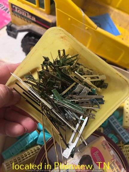 VINTAGE HAIR ROLLERS AND BOBBY PINS