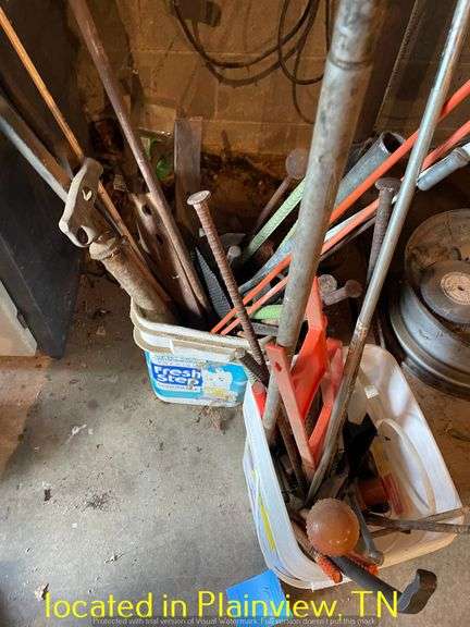 QTY (2) BUCKETS MISC REBAR & STEEL PIECES
